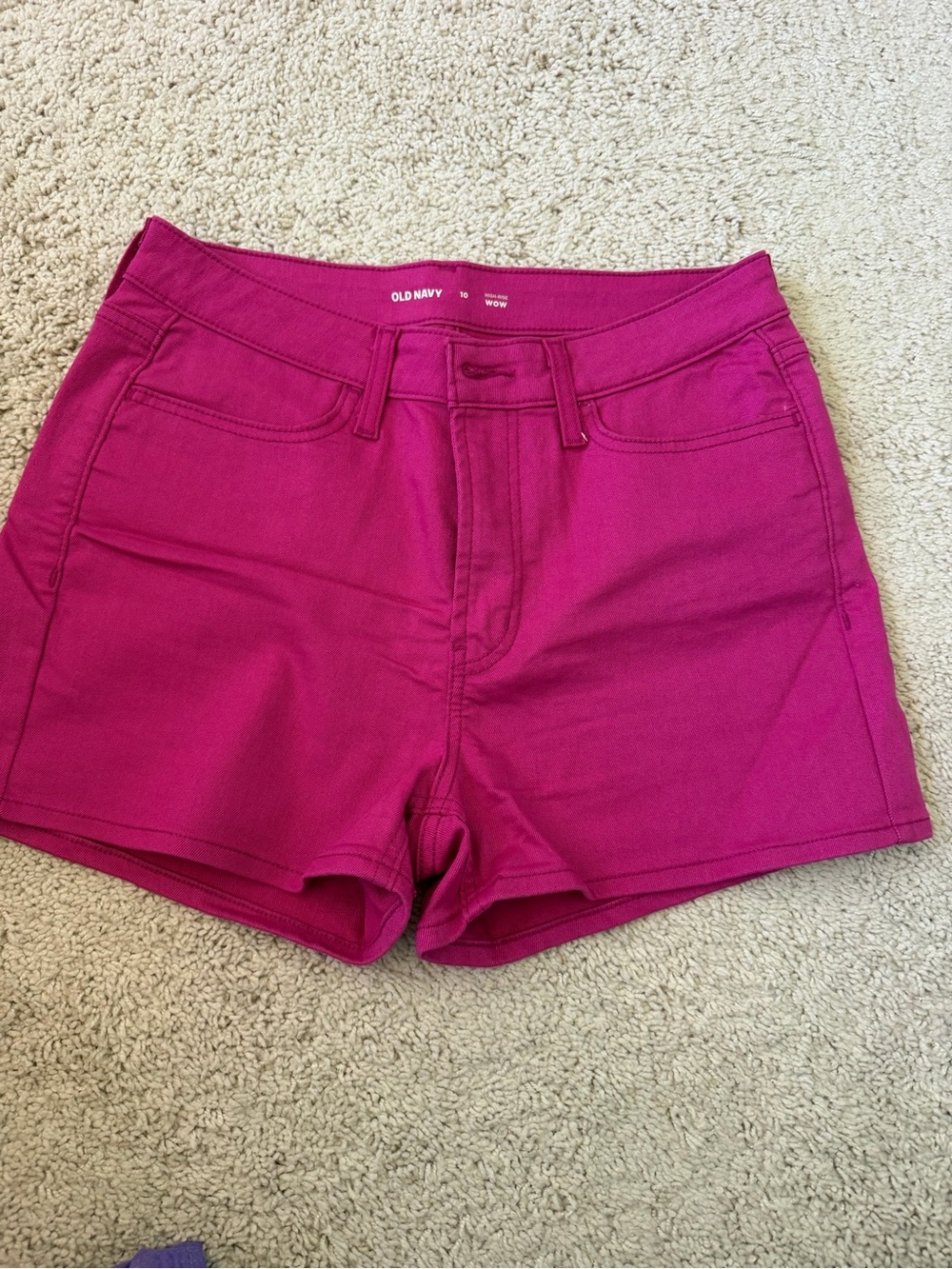Old Navy Women's Pink WOW High-Rise Stretch Shorts